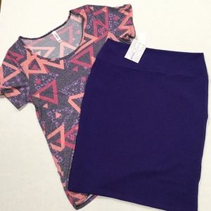Shirt/skirt LuLaRoe outfit